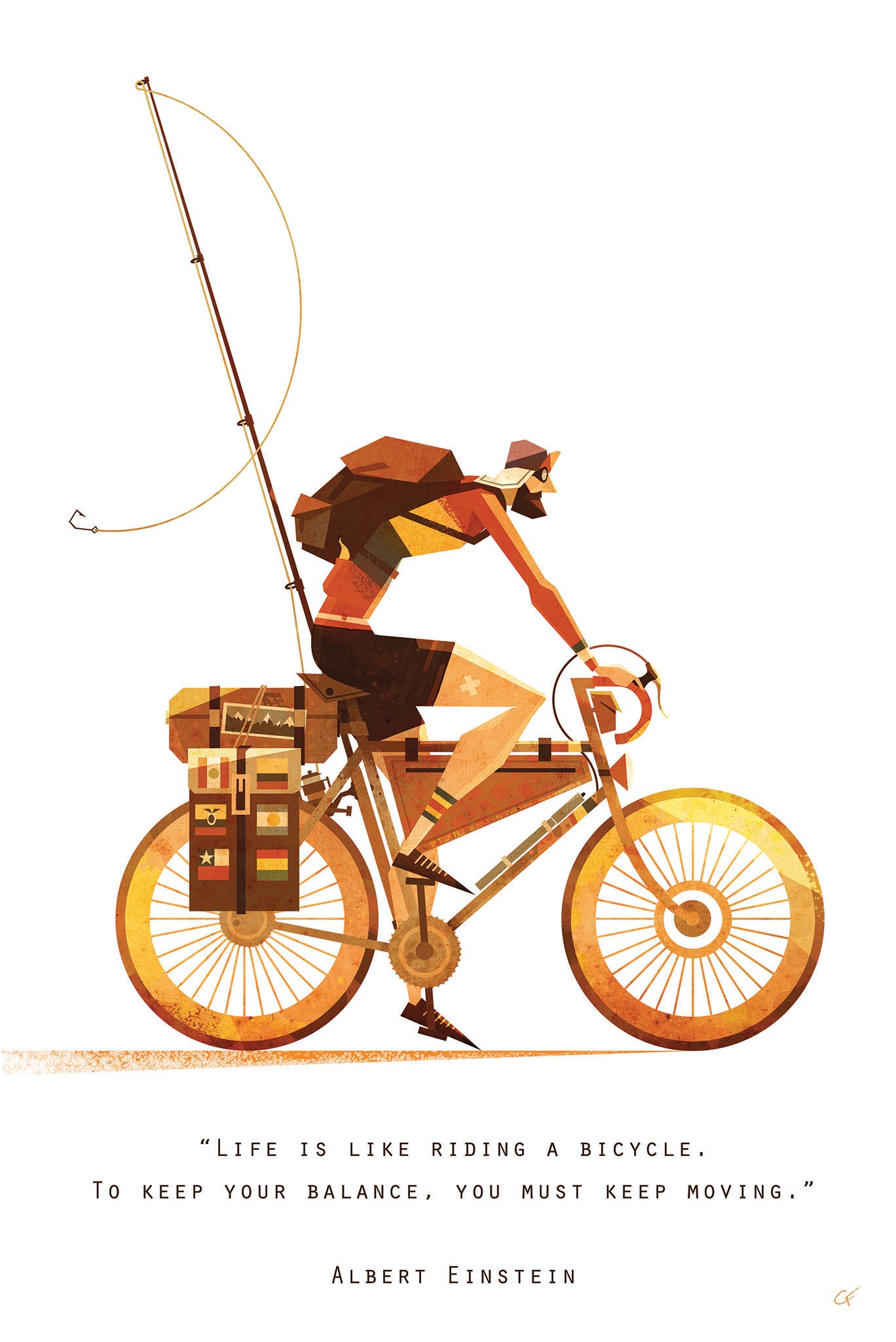 Affiche ''Bike Packer''