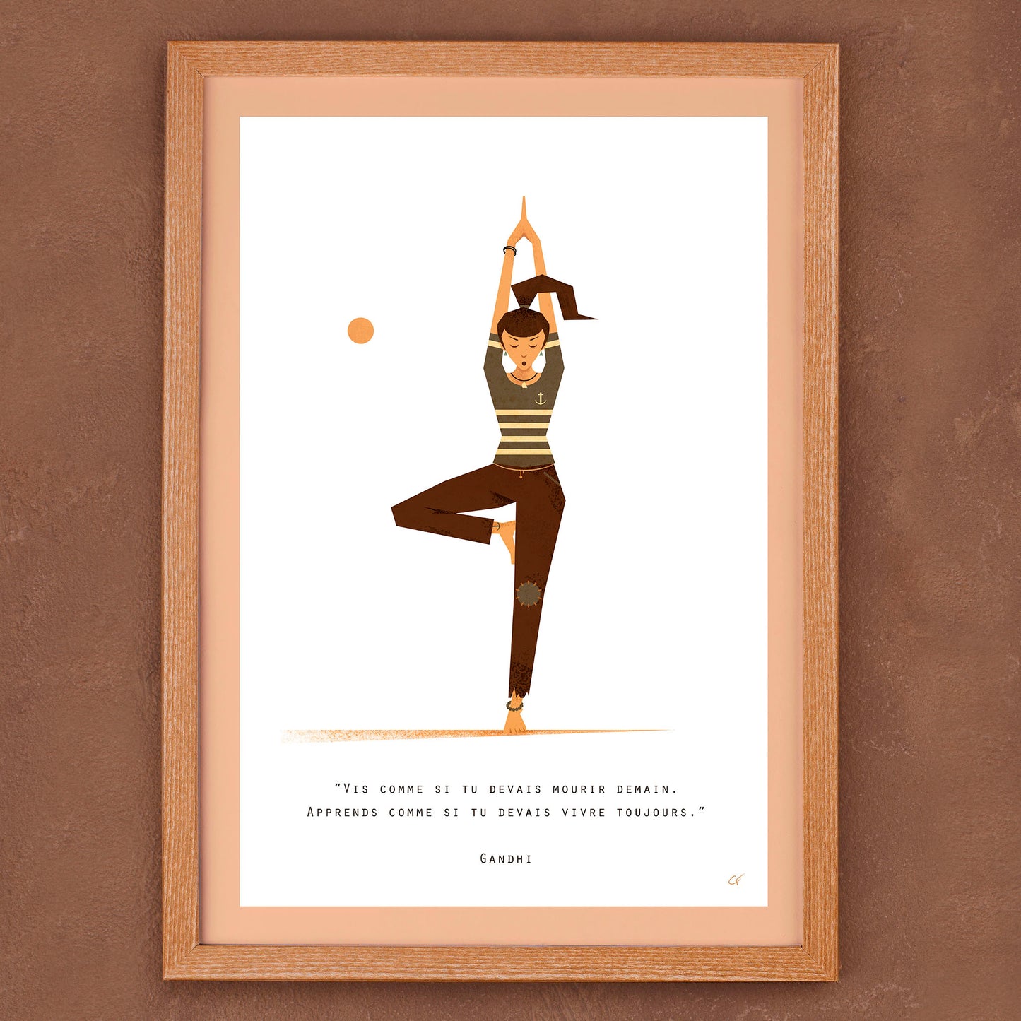 Affiche ''Vrikshasana'' Poster salutation au soleil